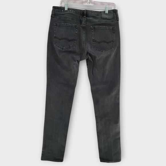 American Eagle Jeans Men's Tag 32x34 Act 32x31 Black Slim Extreme Flex 4 Preppy - Picture 2 of 6